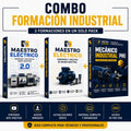 Combo Formación Industrial | Maestro Eléctrico + 2.0 + Mecánico Industrial PRO