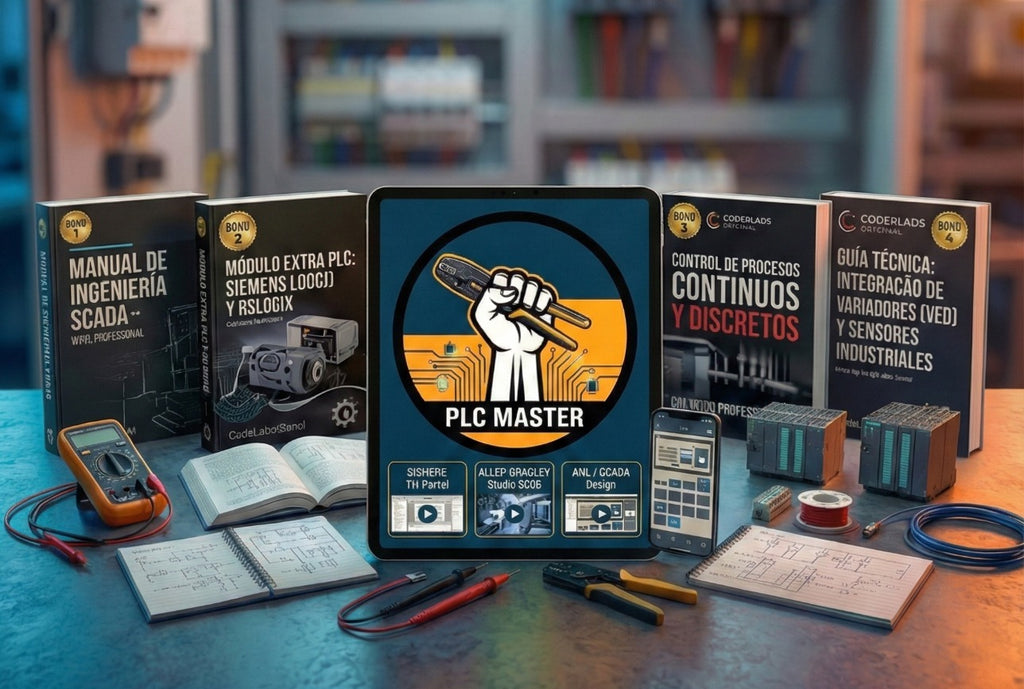 COMBO PROFESIONAL: MAESTRO ELÉCTRICO + PLC MASTER (10 PRODUCTOS DIGITALES)