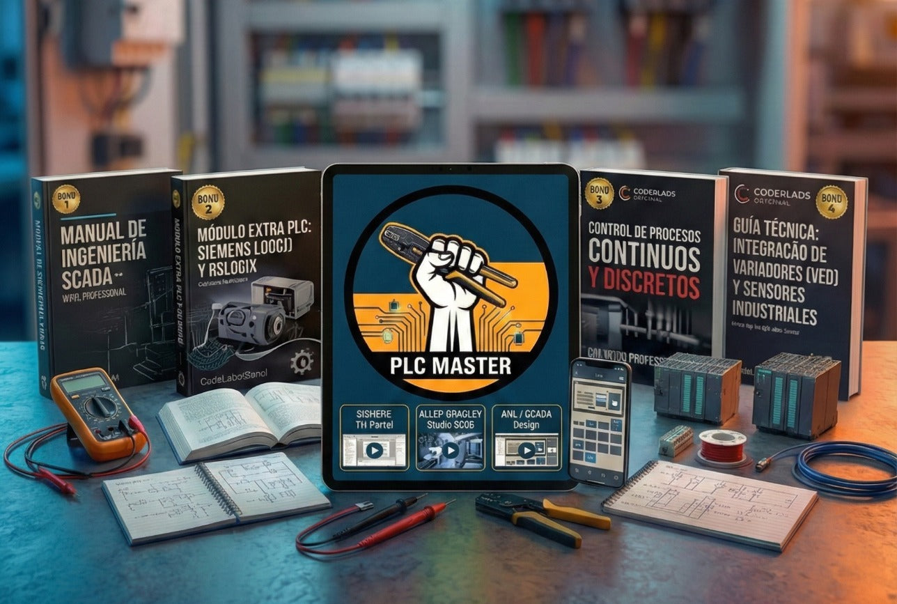 COMBO PROFESIONAL: MAESTRO ELÉCTRICO + PLC MASTER (10 PRODUCTOS DIGITALES)