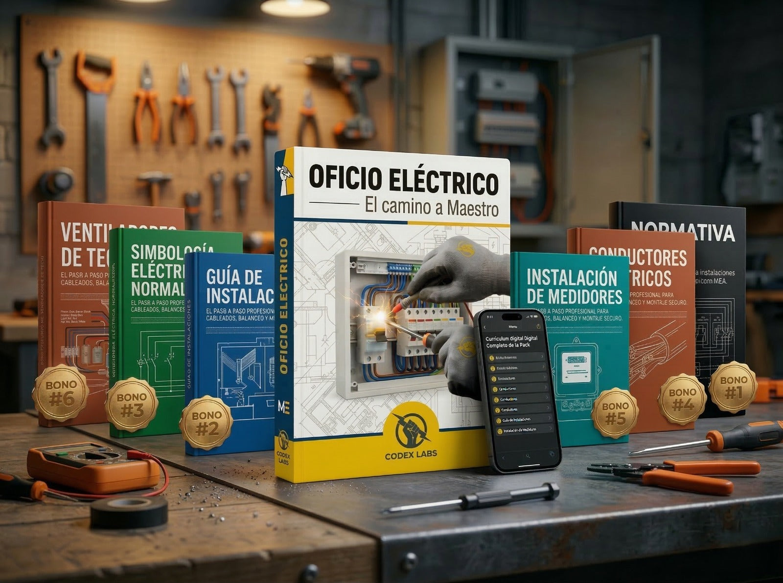 OFICIO ELÉCTRICO: Guía Maestra de Instalaciones y Reparaciones (Ebook + Planos)