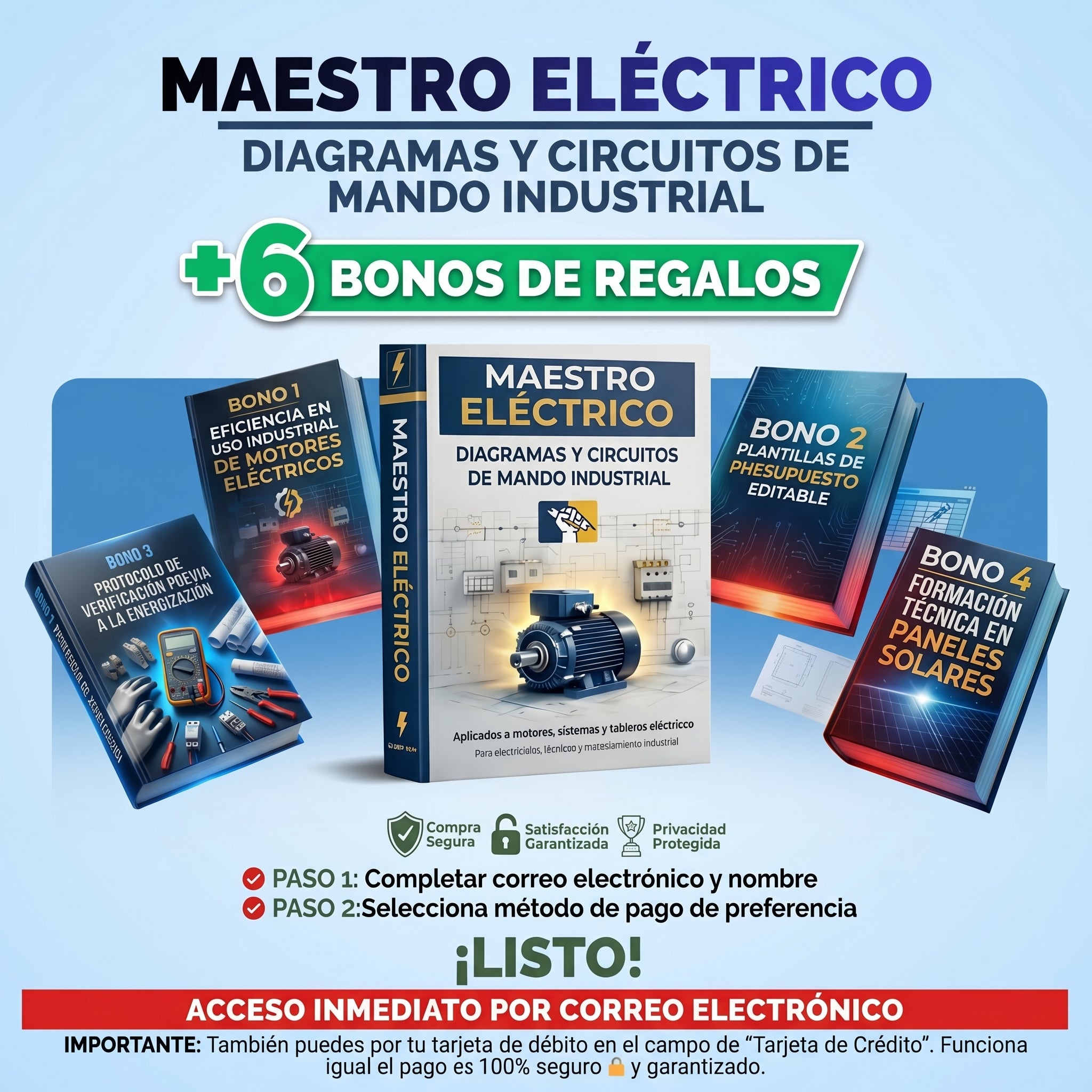 MAESTRO ELÉCTRICO⚡+ 4 BONOS DE REGALO• Entrega digital inmediata (PDF)